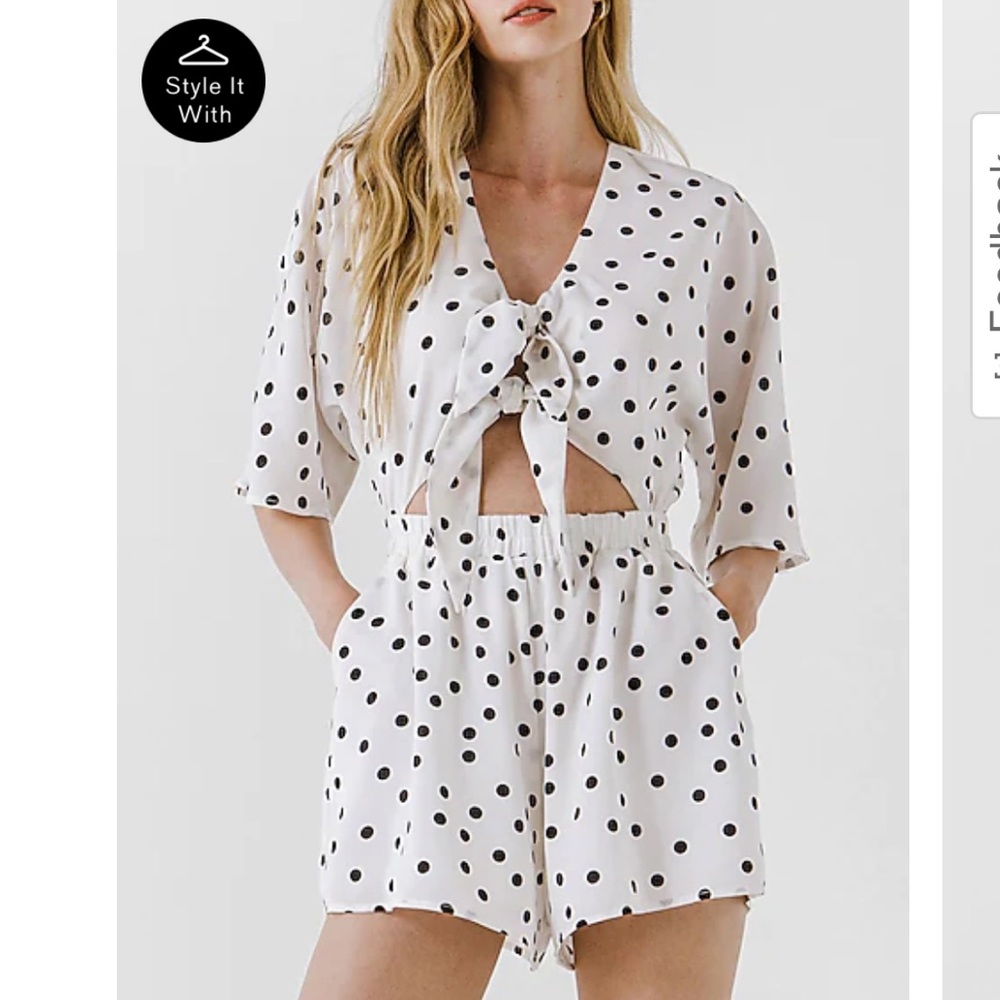 Express Polka Dot Romper - XS - New with tags